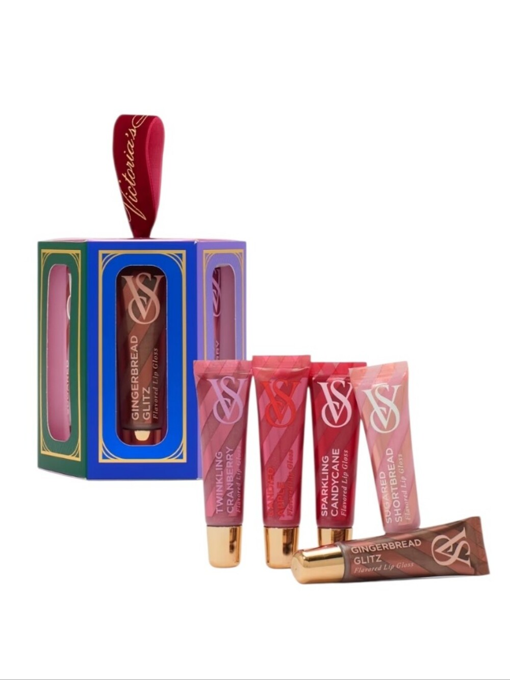NIB Victoria's Secret 5 Flavored Lip Gloss Gift Set New